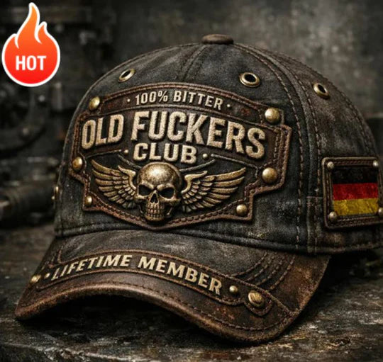 2026 New Year · 40% OFF🖤Old Fuckers Club-Handmade Vintage Baseball Cap🖤