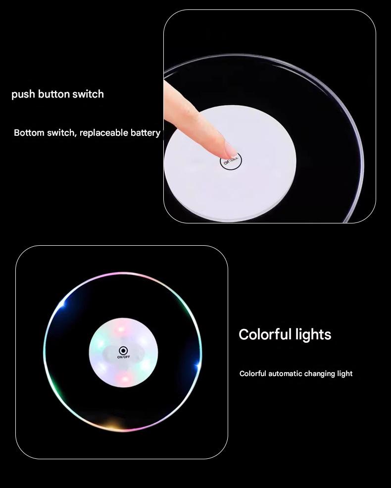 [Flash Sale 50% OFF] Instant Party Vibe Maker - Smart Luminous Cup Mats | Buy More Save More + 🎁 FREE Crystal Glass Gifts!