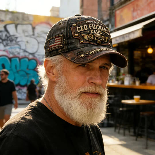 2026 New Year · 40% OFF🖤Old Fuckers Club-Handmade Vintage Baseball Cap🖤