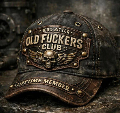 2026 New Year · 40% OFF🖤Old Fuckers Club-Handmade Vintage Baseball Cap🖤