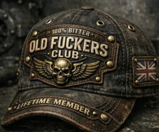 2026 New Year · 40% OFF🖤Old Fuckers Club-Handmade Vintage Baseball Cap🖤